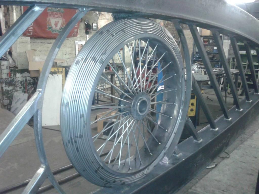 the making of the bike wheel gate